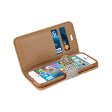 iPhone Se/ iPhone 5S Jewelry Rhinestone Wallet Case In Gold