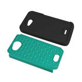 Kyocera Hydro Wave Hybrid Heavy Duty Jewelry Diamond Case In Black Green