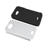 Kyocera Hydro Wave Hybrid Heavy Duty Jewelry Diamond Case In Black White