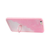 iPhone 6 Plus/ 6S Plus Sexy Lace Tpu Case With Rotating Ring Stand Holder In Pink