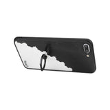 iPhone 7 Plus Sexy Lace Tpu Case With Rotating Ring Stand Holder In Black
