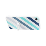 iPhone 7 Stripe Pattern Tpu Case With Rotating Ring Stand Holder In Mix