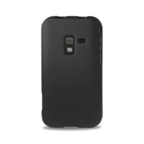 Samsung Conquer 4G Two Parts Rubberized Silicone Case In Black