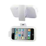 iPhone 4G Hybrid Heavy Duty Holster Combo Kickstand Case In White