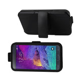 Samsung Galaxy Note 4 Hybrid Heavy Duty Holster Combo Case In Black