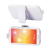 Samsung Galaxy S4 Hybrid Heavy Duty Holster Combo Case In White
