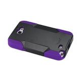 Samsung Galaxy Note 2 Hybrid Heavy Duty Case In Black Purple