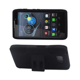 Motorola Razr Hd Hybrid Case With Horizontal Kickstand In Black