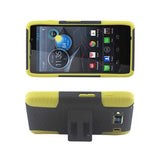 Motorola Razr Hd Hybrid Case With Horizontal Kickstand In Black Yellow