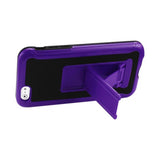 iPhone 6 Hybrid Heavy Duty Case With Vertical Kickstand In Black Purple