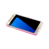 Samsung Galaxy S7 Edge Solid Armor Dual Layer Protective Case In Pink