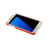 Samsung Galaxy S7 Edge Solid Armor Dual Layer Protective Case In Red