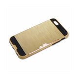 iPhone 6 Plus Slim Armor Hybrid Case With Card Holder In Gold