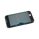 iPhone 7 Plus Slim Armor Hybrid Case With Card Holder In Navy