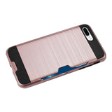 iPhone 7 Plus Slim Armor Hybrid Case With Card Holder In Rose Gold