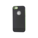 iPhone 5/5S/Se Dual Color Case With Ridges In Black Green