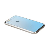 iPhone 6 Plus Frame Gradient Clear Glitter Case In Silver