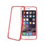 iPhone 6 Plus Clear Back Frame Bumper Case In Red