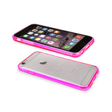 iPhone 6 Clear Back Frame Bumper Case In Pink