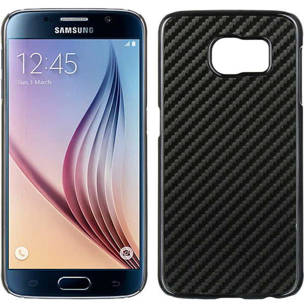 Samsung Galaxy S6 Carbon Fiber Chrome Case