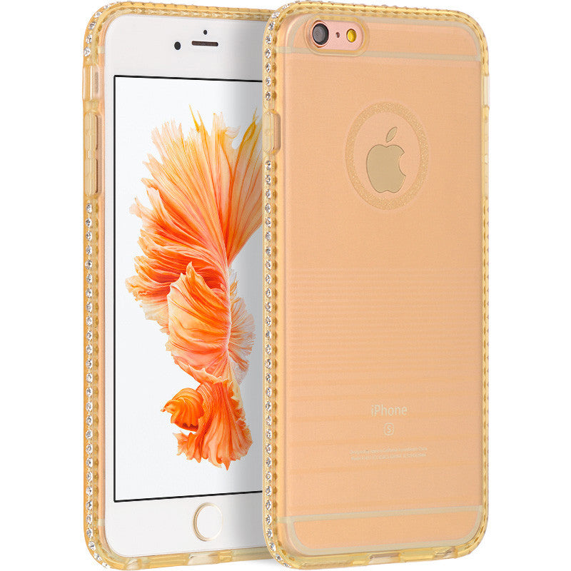 Apple iPhone 6/6S Plus TPU Case With Diamond Surrounded