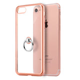 Apple iPhone7 Diamond Jewel Transparent TPU Ring Case