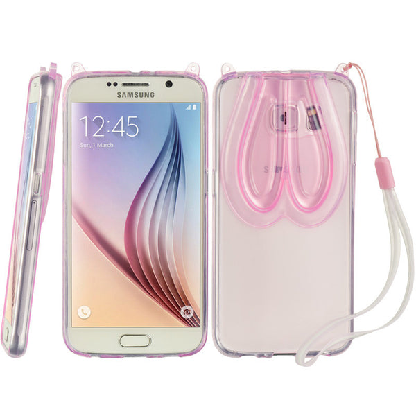 Samsung Galaxy S6 Bunny Ear TPU Pink