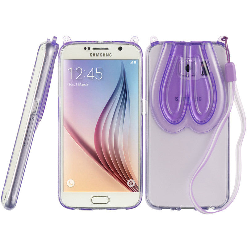 Samsung Galaxy S6 Bunny Ear TPU Purple