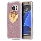 Samsung Galaxy S7 Golden Diamond Ring TPU Case