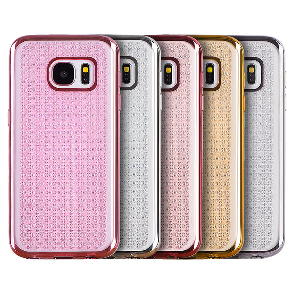 Samsung Galaxy S7 Luxchrome TPU Case Pink Electroplated