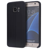 Samsung Galaxy S7 Slim Jacket TPU Case W/   Leather Look