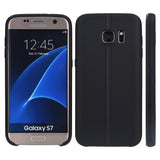 Samsung Galaxy S7 Slim Jacket TPU Case W/   Leather Look