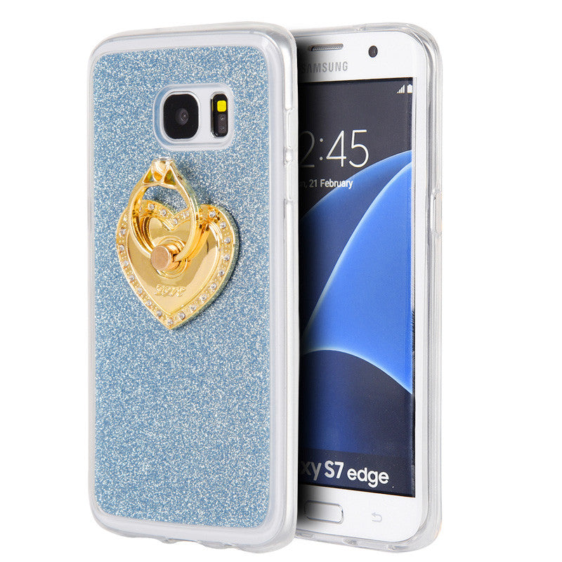 Samsung Galaxy S7 Edge Golden Diamond Ring TPU Case