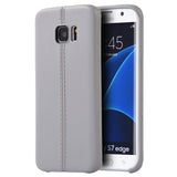 Samsung Galaxy S7 Edge Slim Jacket TPU Case W/  Leather Look