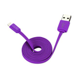  iPhone 6 Flat USB Data Cable 3.2Ft In Purple