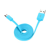  Flat Micro USB Data Cable 3.2Ft In Blue