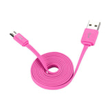  Flat Micro USB Data Cable 3.2Ft In Pink