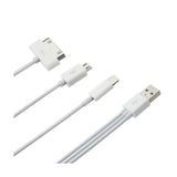 iPhone 4G/ iPhone 5/ iPhone 6 And Micro USB Trio 3-In-1 USB Data Cable 0.58Ft