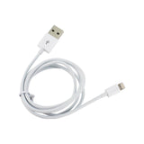  iPhone Se/ 5S/ 5 Lighting Certified USB Data Cable 1Ft In White