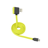  Micro USB Piggyback Flat Liberator USB Cable 3.2Ft In Yellow