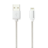 Nylon Braided 8 Pin USB 2.0 Data Cable Charging & Sync