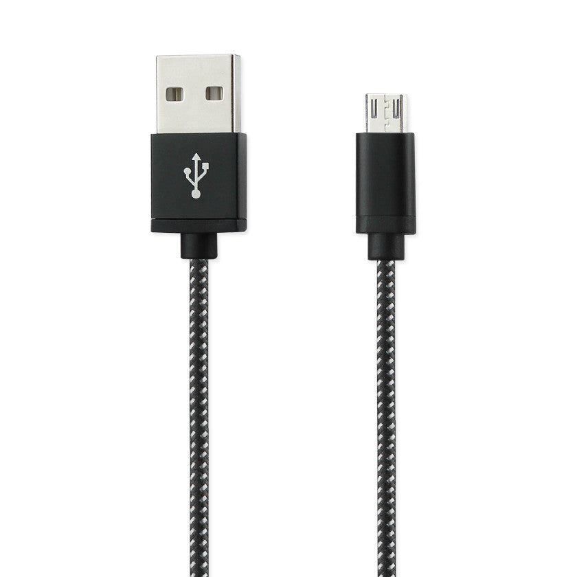 3.3Ft Nylon Braided Micro USB Charging & Sync Data Cable For Android Phones