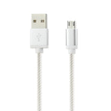 3.3Ft Nylon Braided Micro USB Charging & Sync Data Cable For Android Phones