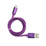  iPhone 6 3Ft Lighting Certified Braided Data Cable In Purple