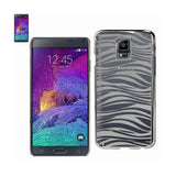 Samsung Galaxy Note 4 Animal Zebra Print Clear Case