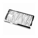  Samsung Galaxy Note 4 Animal Zebra Print Clear Case In Silver