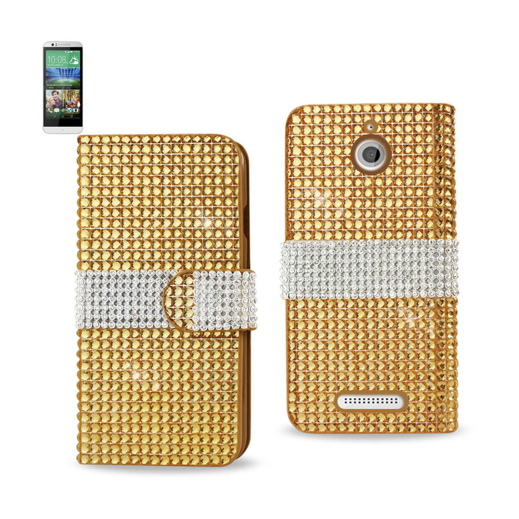 HTC Desire 510 Jewelry Diamond Rhinestone Wallet Case