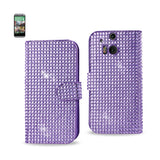 HTC One M8 Jewelry Diamond Rhinestone Wallet Case