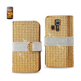 Kyocera Hydro Icon Jewelry Diamond Rhinestone Wallet Case