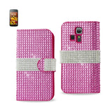 Kyocera Hydro Icon Jewelry Diamond Rhinestone Wallet Case